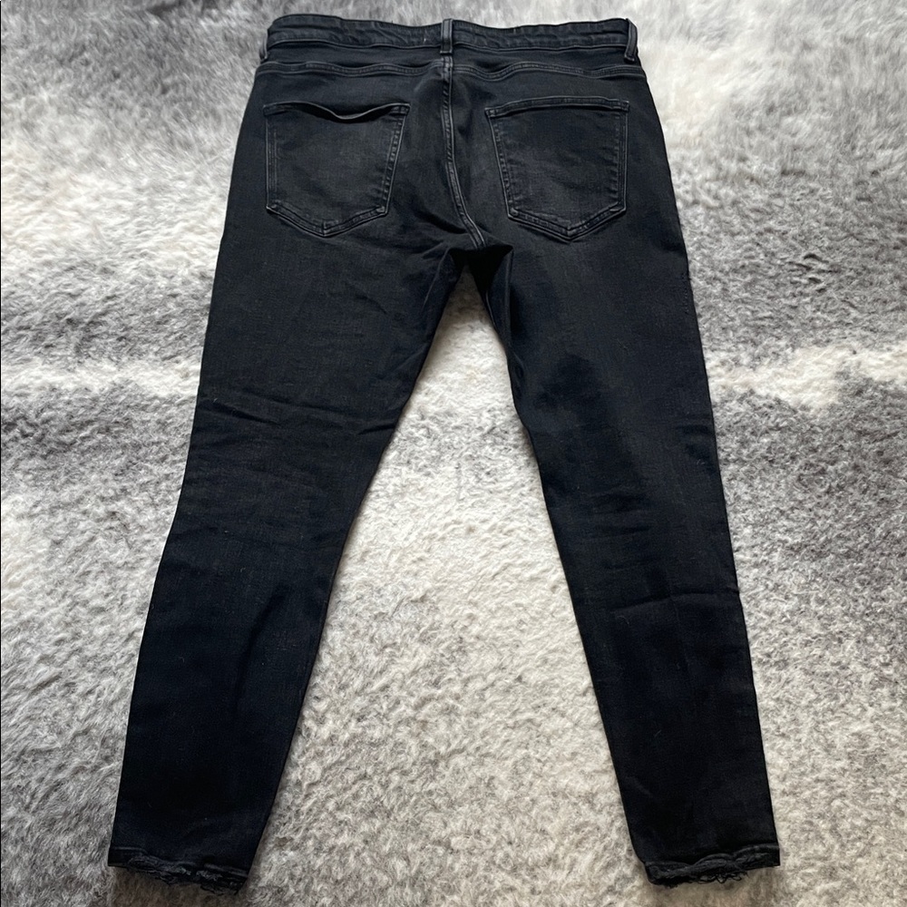 Black Distressed Skinny Jeans - Picture 7 of 7